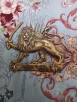 دیوارکوب طرح شیر و خورشید برنجی