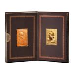 تمبر رسمی و فاخر گاندی پک 10 گرم نقره 10 گرم مس