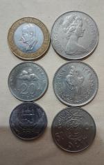 مجموعه 6 عددی سکه های قدیمی خارجی