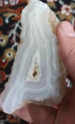 سنگ راف عقیق سلیمانی ژئود دار