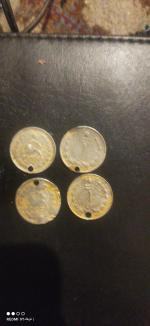 4 عدد سکه یک ریالی محمدرضاشاه پهلوی