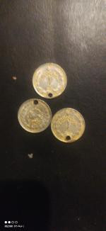 3 عدد سکه 50 دیناری پنجاهمین سال شاهنشاهی پهلوی