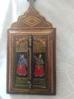 قاب خاتم عتیقه با درب نقا‌شی شده جدید